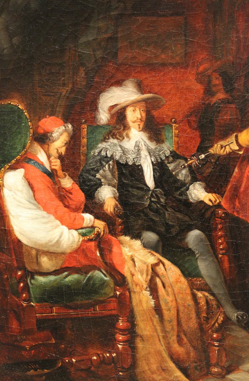 Cinq-Mars geeft zijn zwaard terug aan Lodewijk XIII door Claudius Jacquand