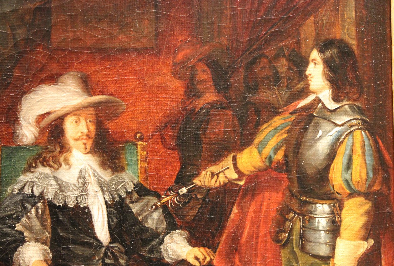 Cinq-Mars geeft zijn zwaard terug aan Lodewijk XIII door Claudius Jacquand