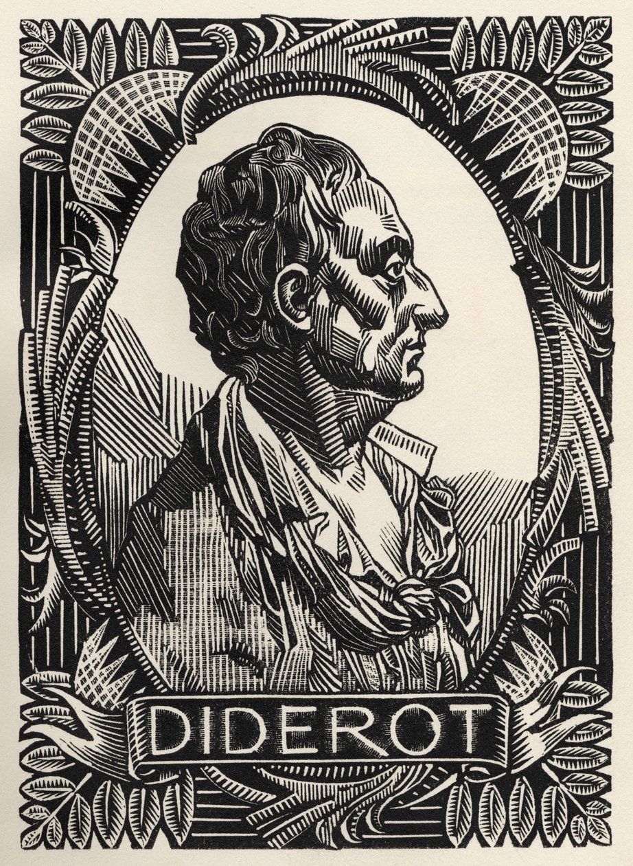 Denis Diderot door Clement Serveau