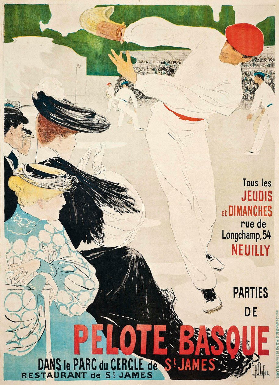 Pelote basque, ca. 1903 door Clementine Helene Dufau