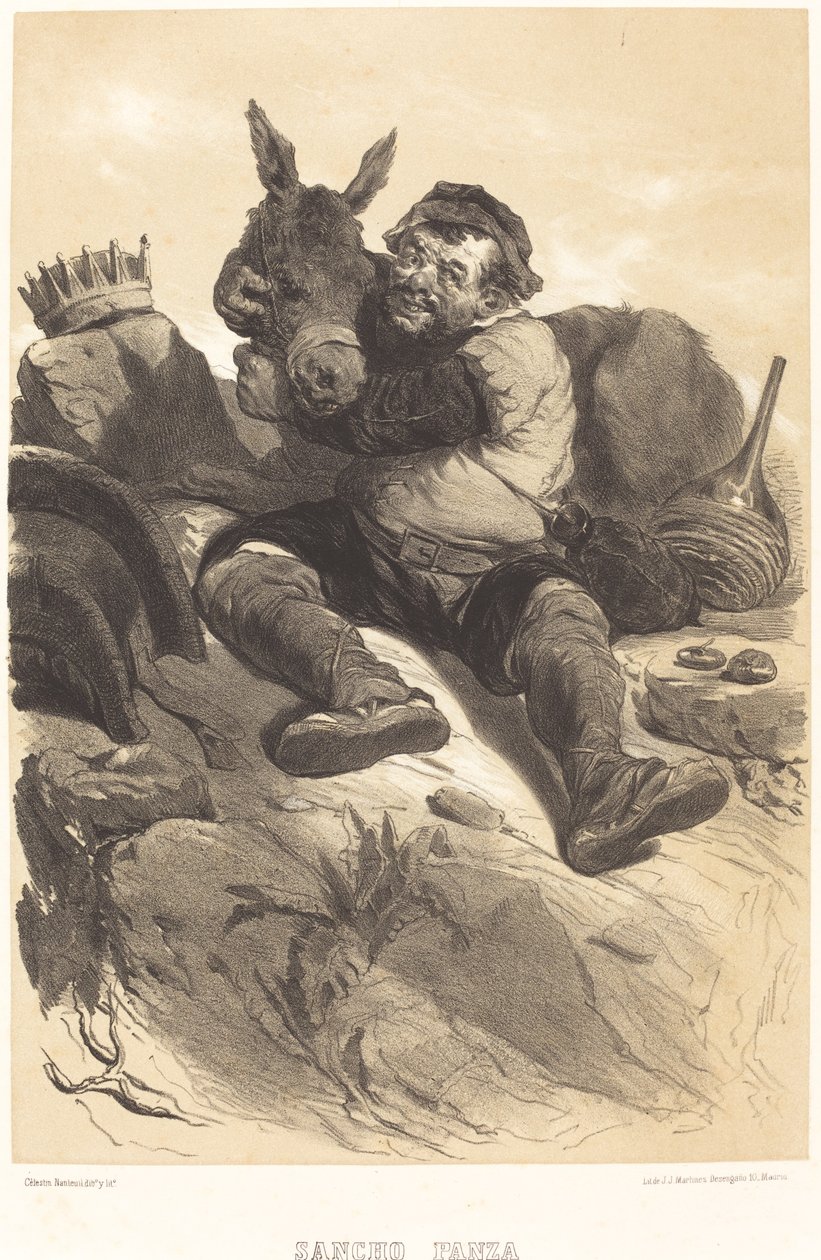 Sancho Panza door Célestin Nanteuil
