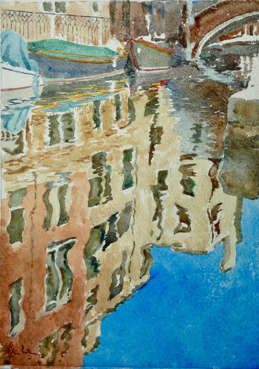 Winterreflecties, Rio Dei F, 2020 door Clive Wilson