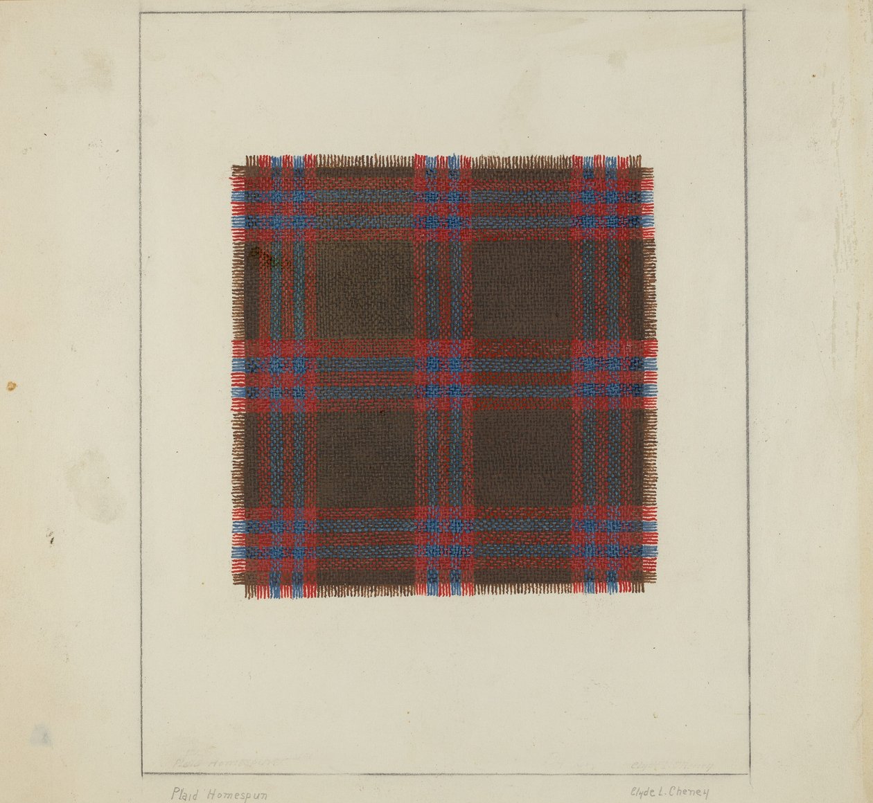 Geruite Homespun door Clyde L. Cheney