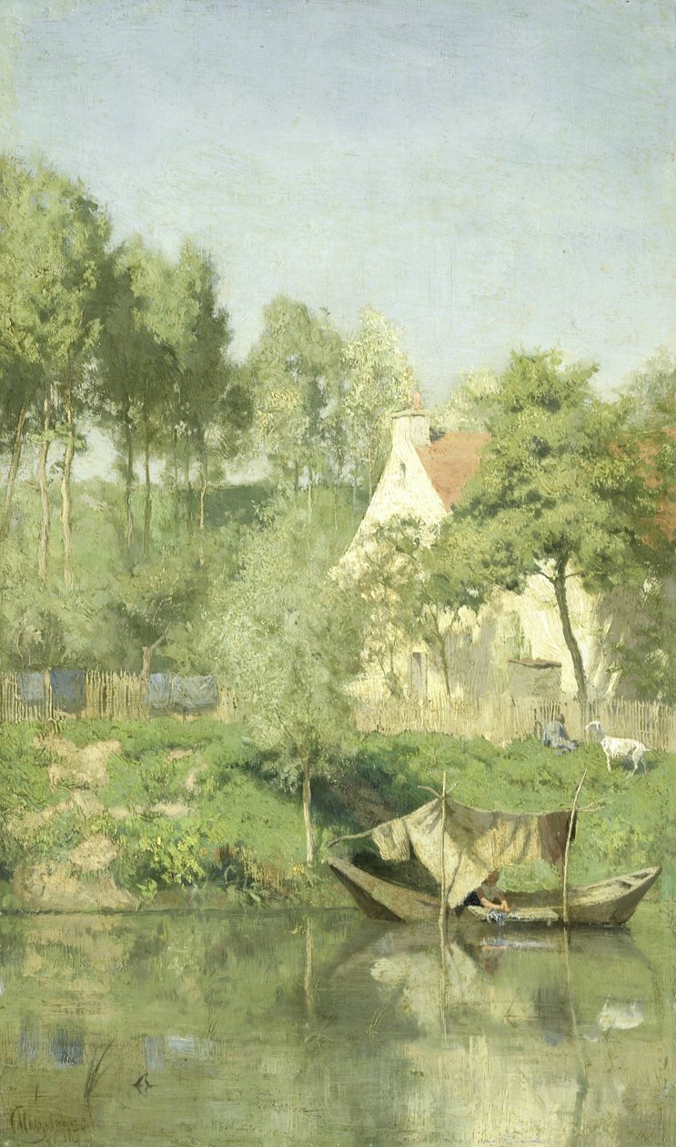 Aan de Oise door Coen Metzelaar