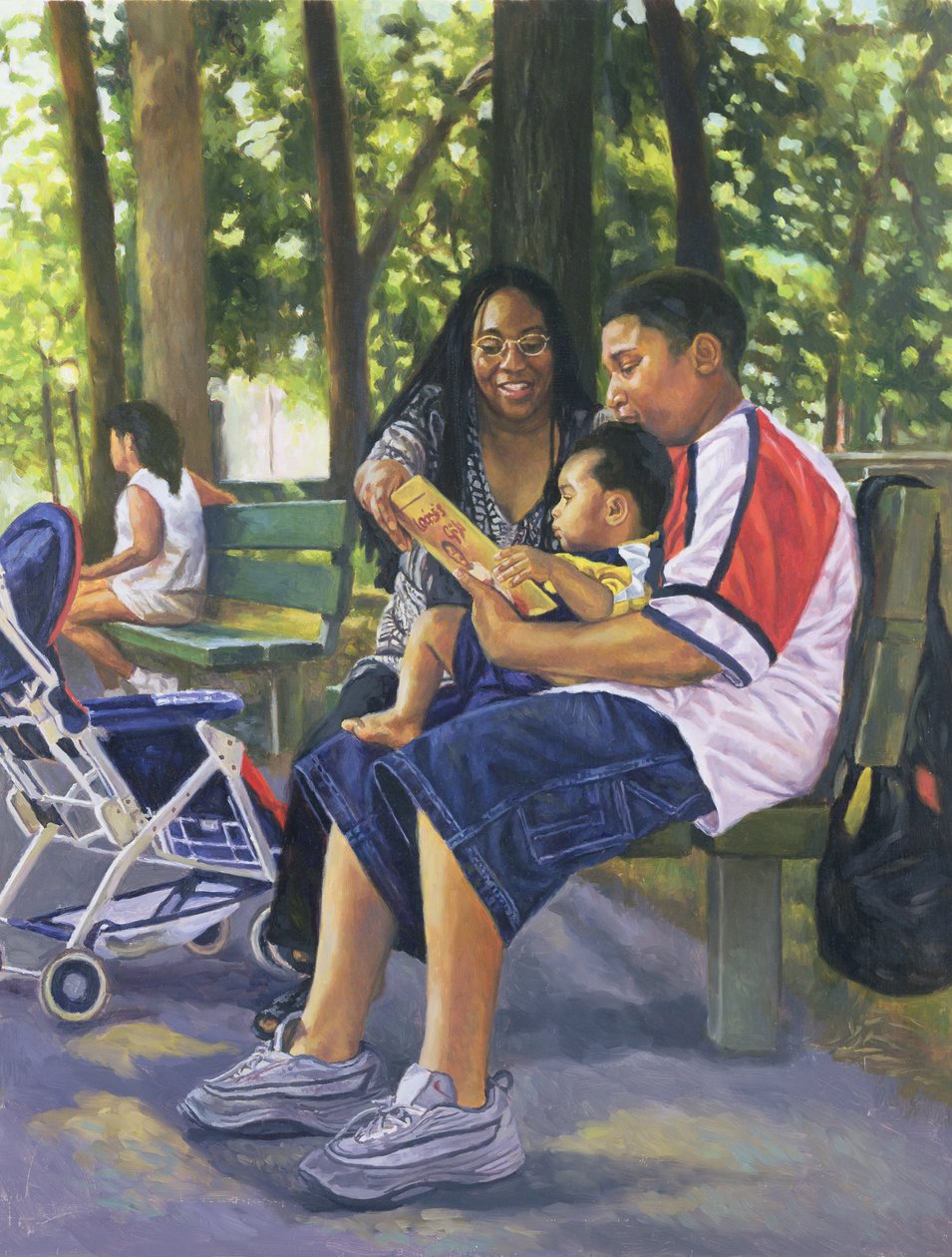 Familie in het Park, 1999 door Colin Bootman