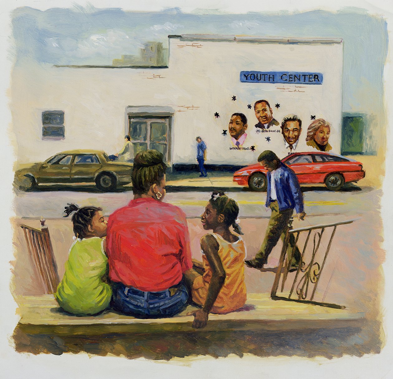Zomer Stad Stoep, 2000 door Colin Bootman