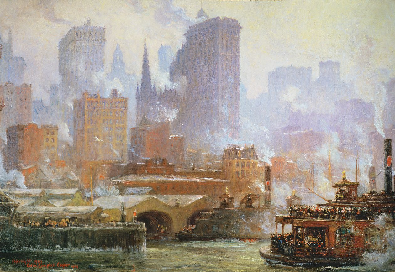 Wall Street Veerboot door Colin Campbell Cooper