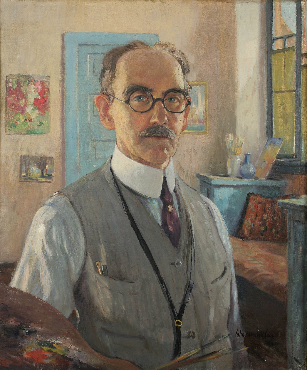 Zelfportret door Colin Campbell Cooper
