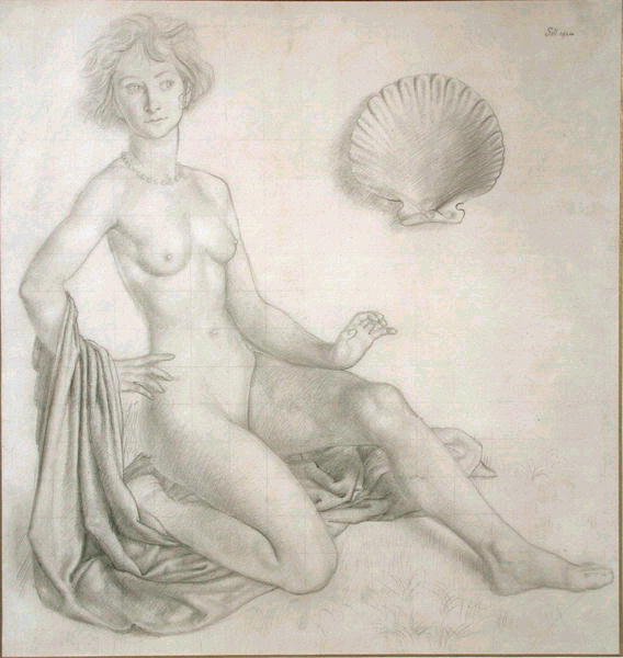 Studie voor Venus en Cupido door Colin Unwin Gill