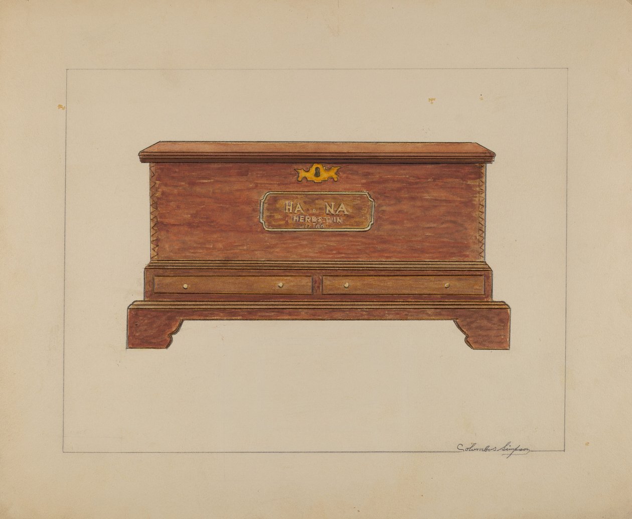 Kist door Columbus Simpson
