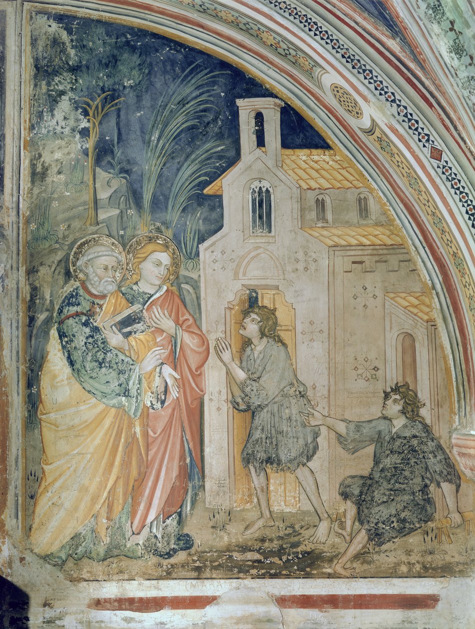 Wonder van Sint Petrus en Johannes bij de tempelpoort door Consolo