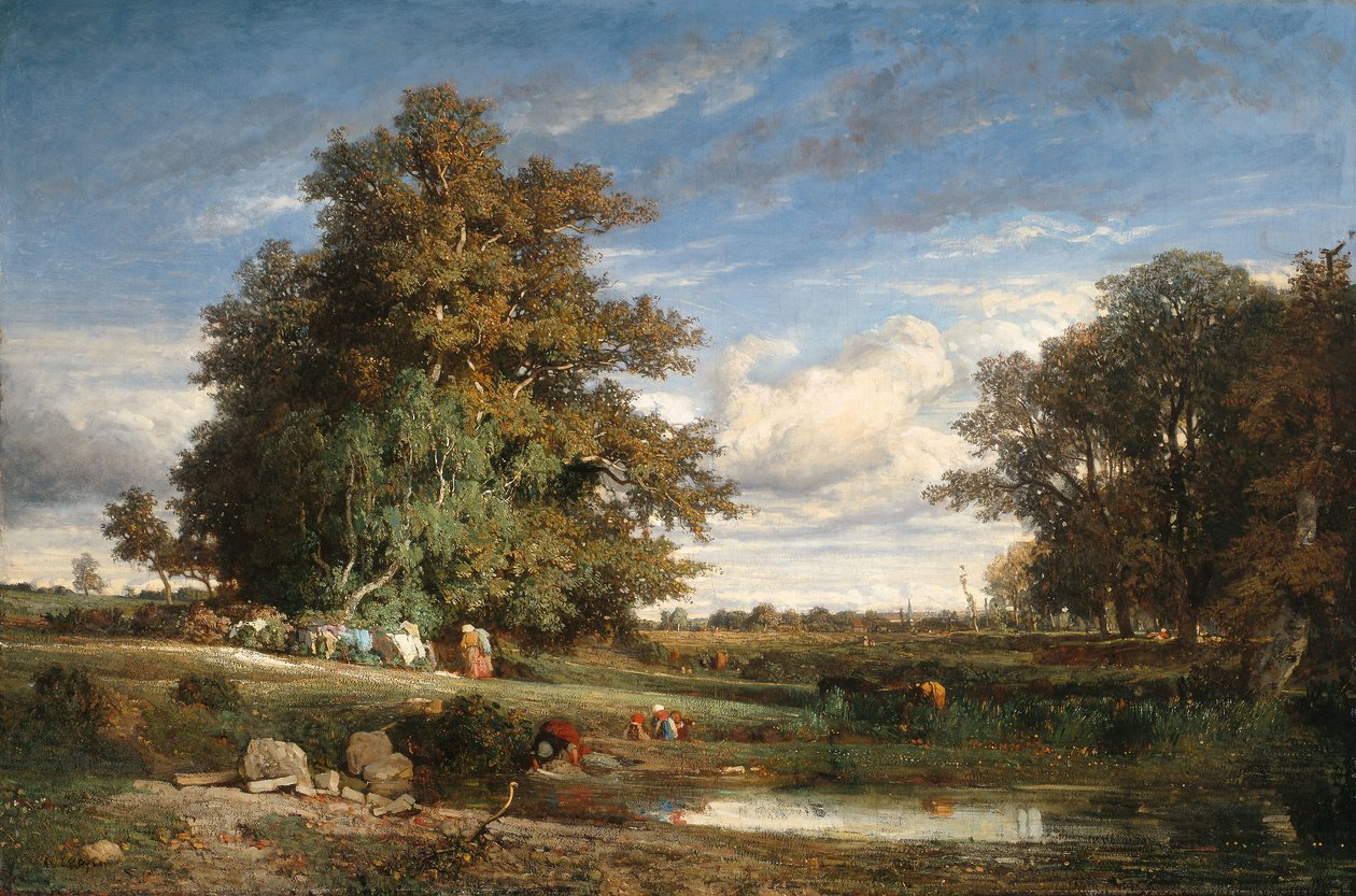 Het Moeras door Constant Emile Troyon