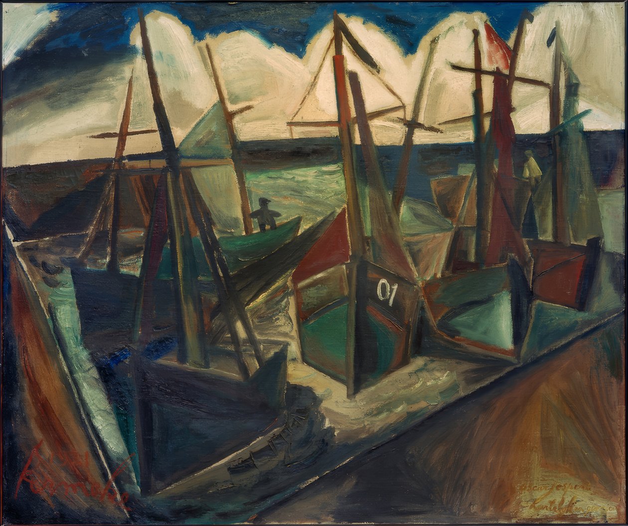 Haven van Oostende door Constant Permeke