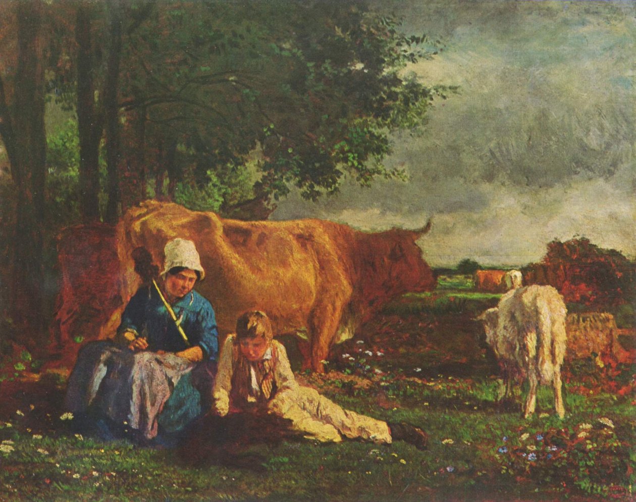 Duits: Herderscène door Constant Troyon