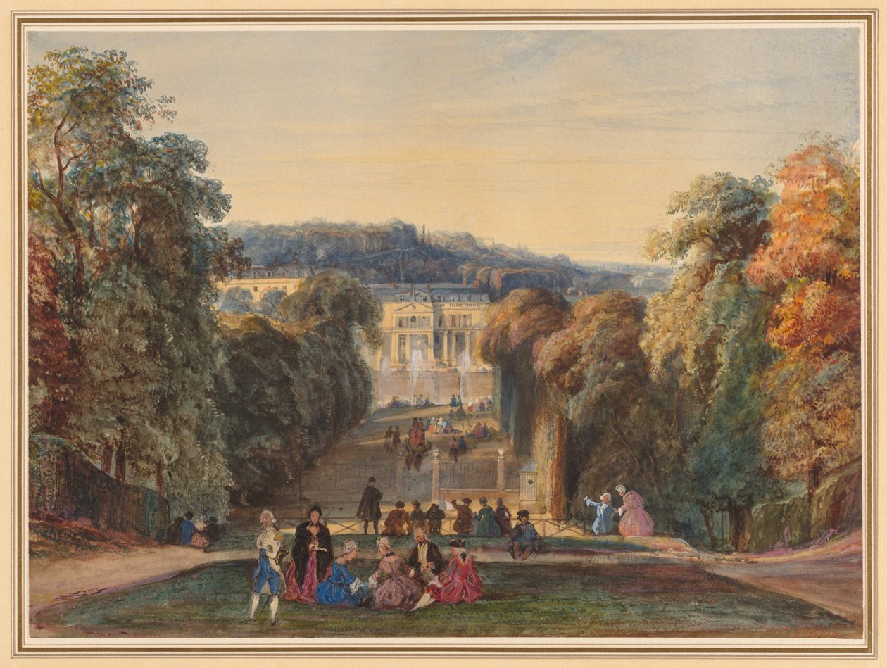 In het park van Saint Cloud door Constant Troyon