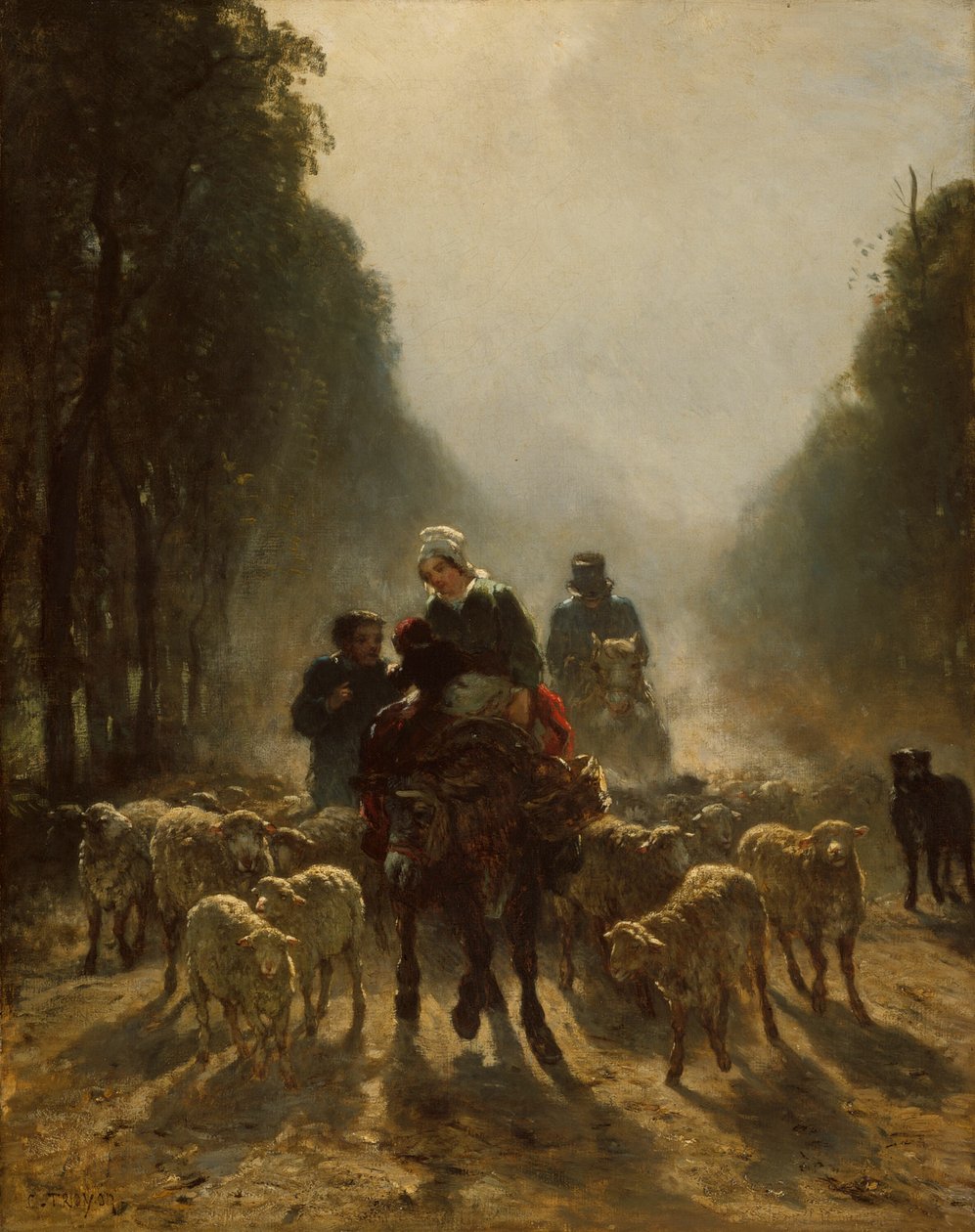 De weg naar de markt door Constant Troyon