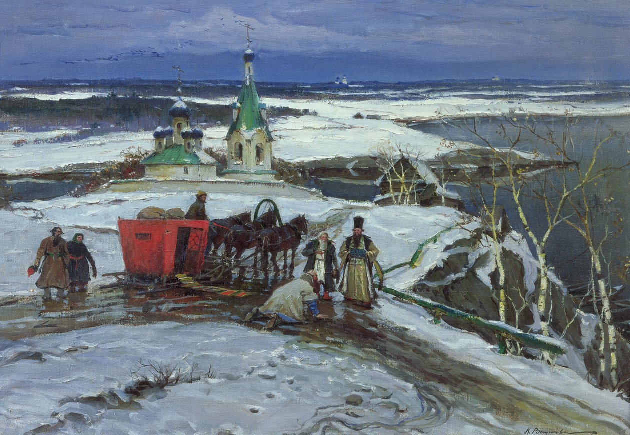 De Gesloten Slee door Constantin Alexandrovich Westchiloff