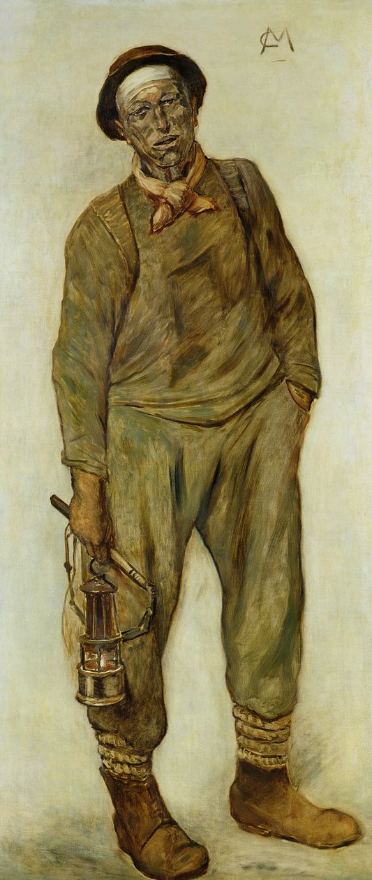 Een mijnwerker door Constantin Emile Meunier