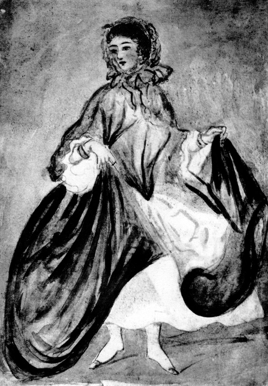 Studie van een vrouw, 19e eeuw, 1930 door Constantin Guys