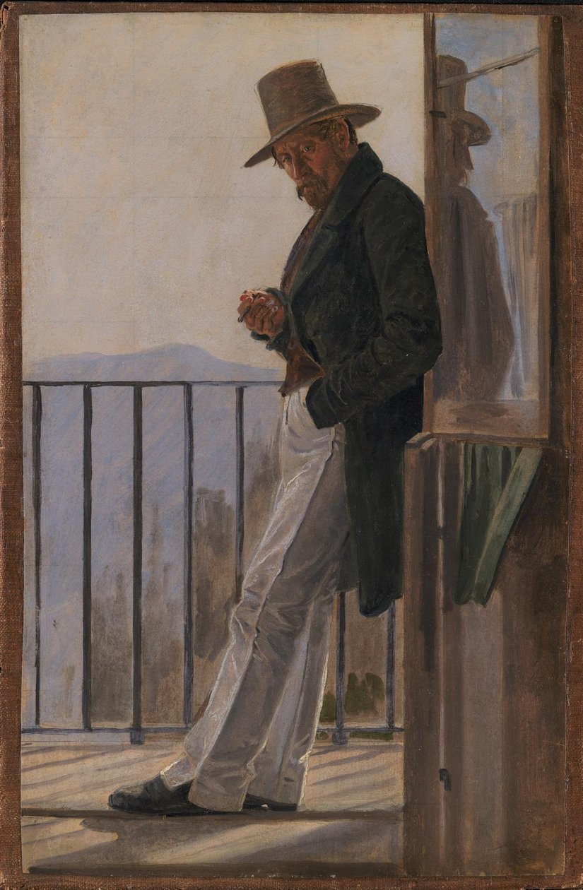 De schilder Ditlev Blunck door Constantin Hansen