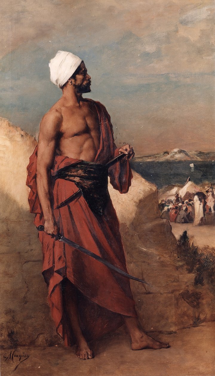 Arabische schildwacht door Constantin Meunier