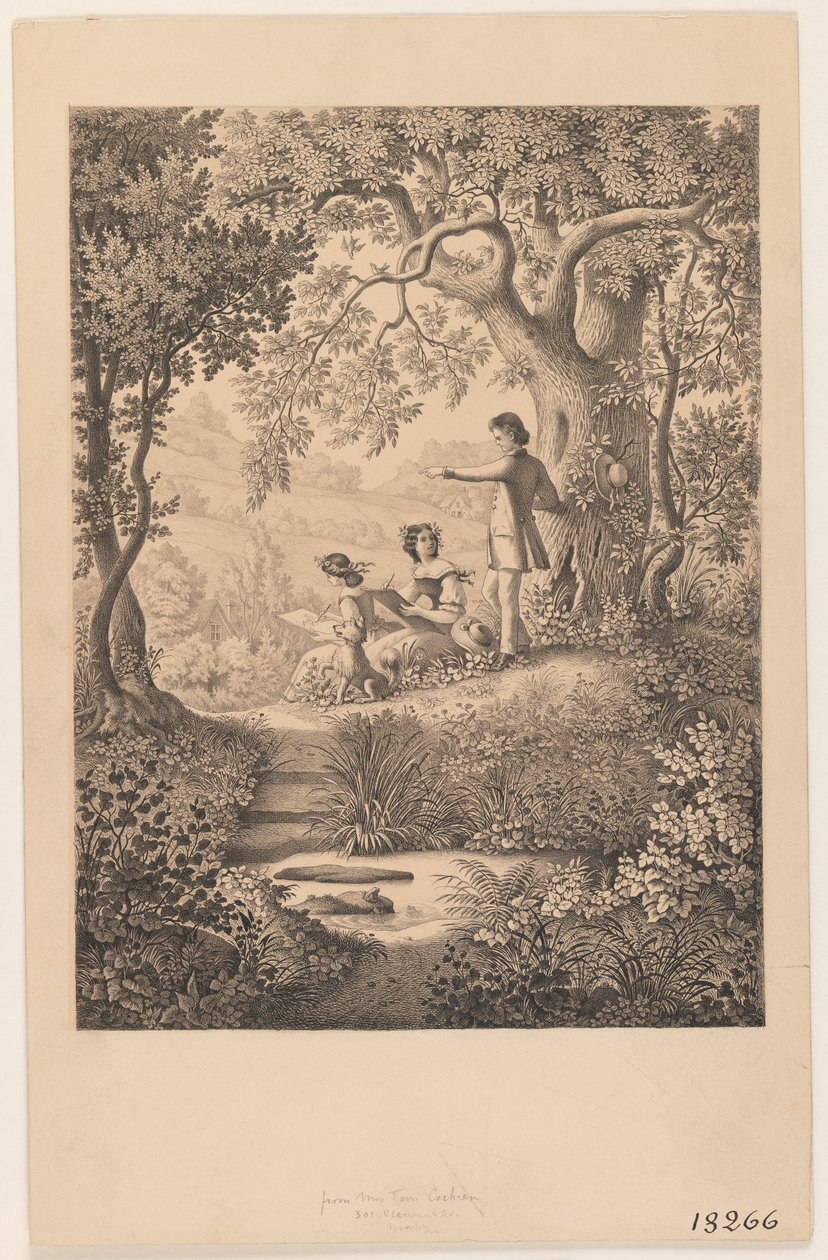 Een tekenles, 1865 door Constantine Hertzberg
