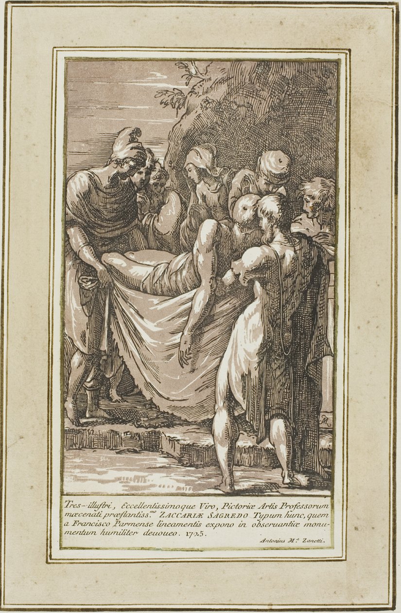 De Graflegging door Conte Antonio Maria Zanetti the Elder