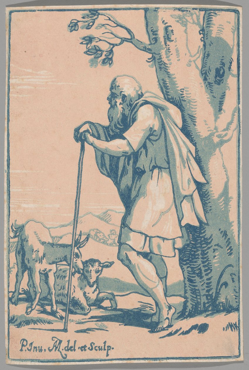 De oude herder door Conte Antonio Maria Zanetti the Elder