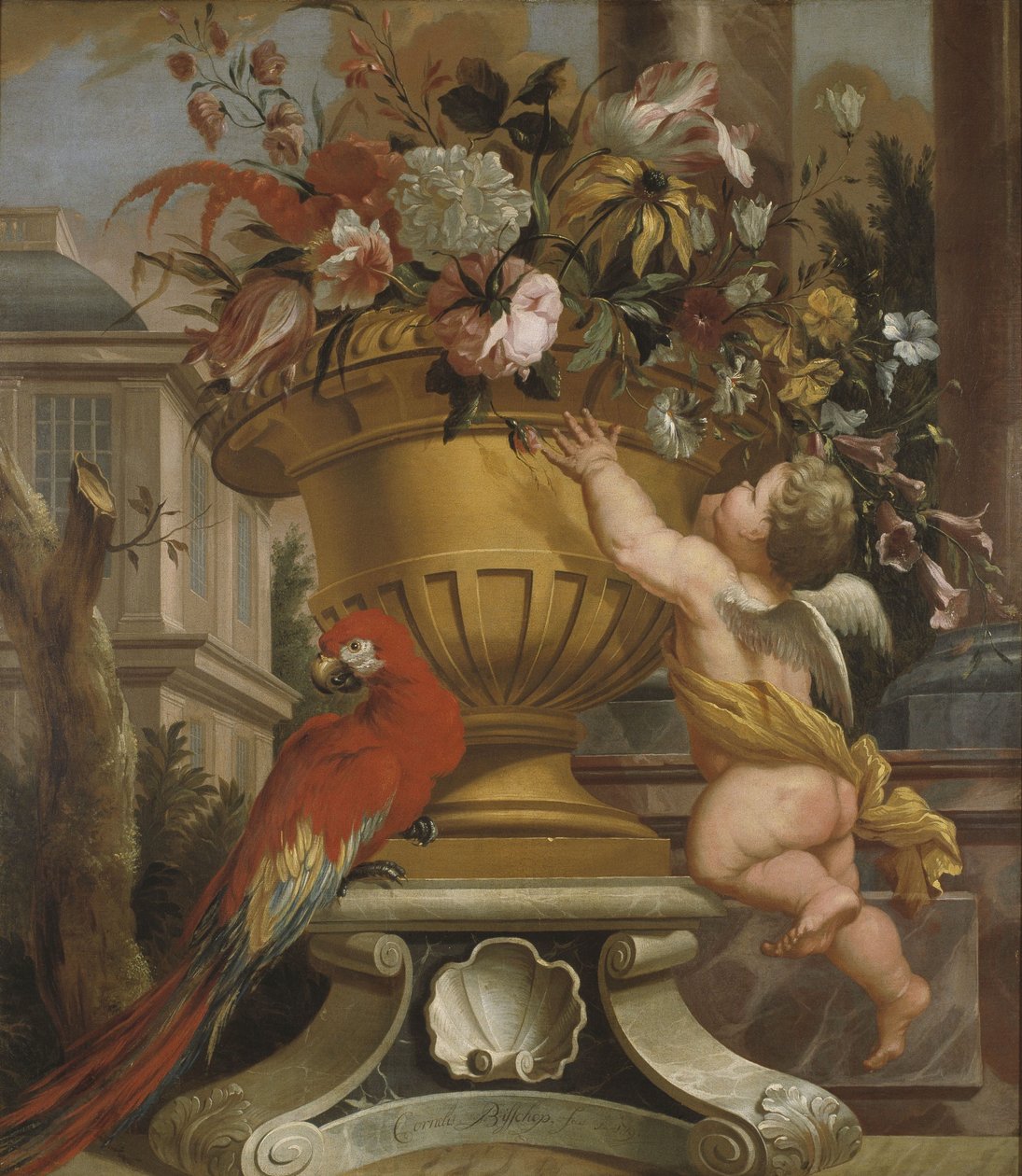 Decoratief tafereel door Cornelis Bisschop