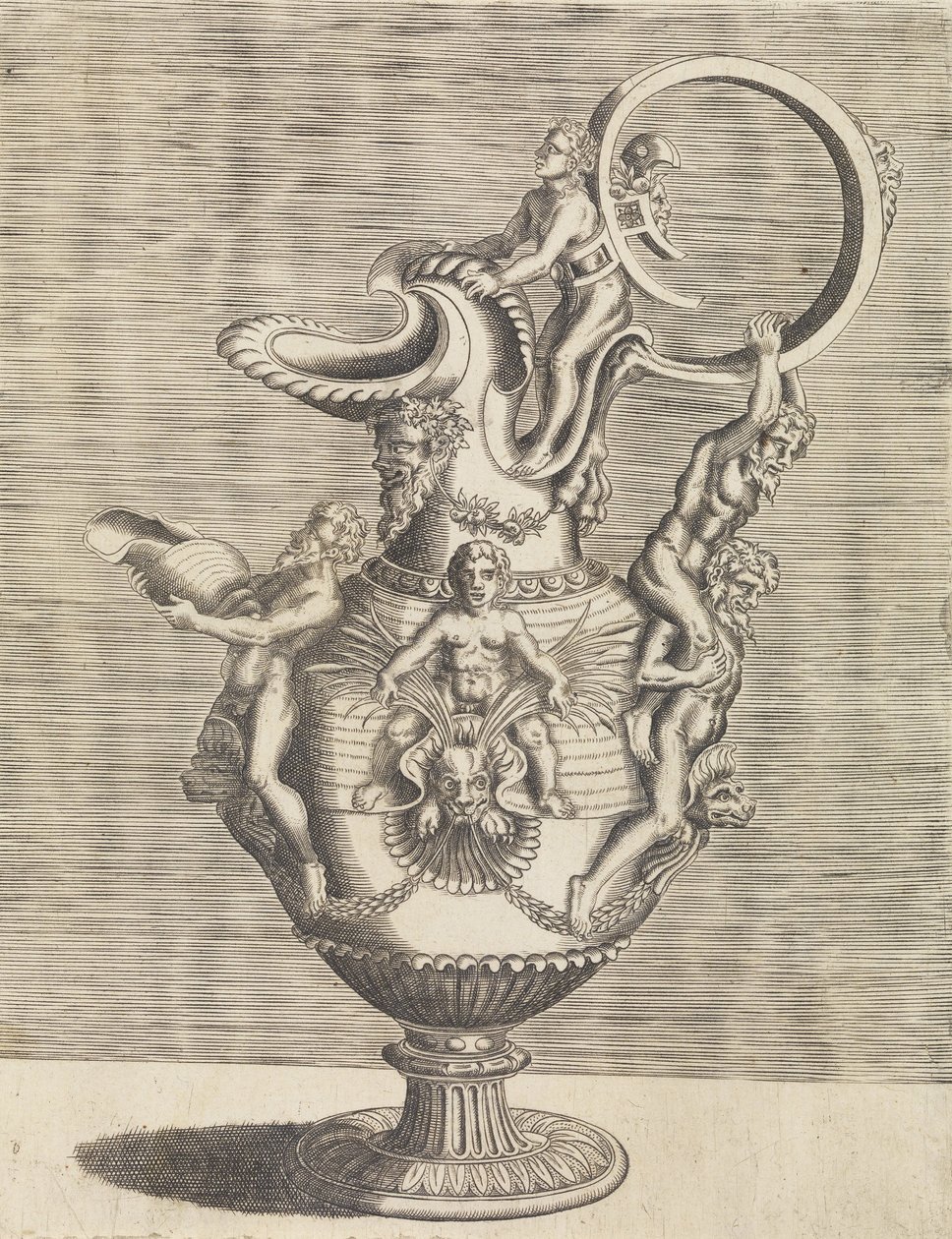 Kan met handvat door Cornelis Floris Ii