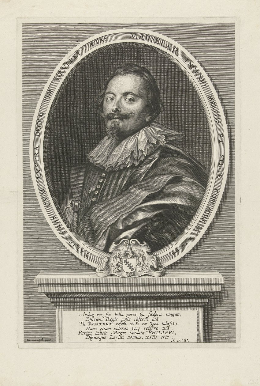 Portret van Frederick de Marselaer door Cornelis Galle the Elder