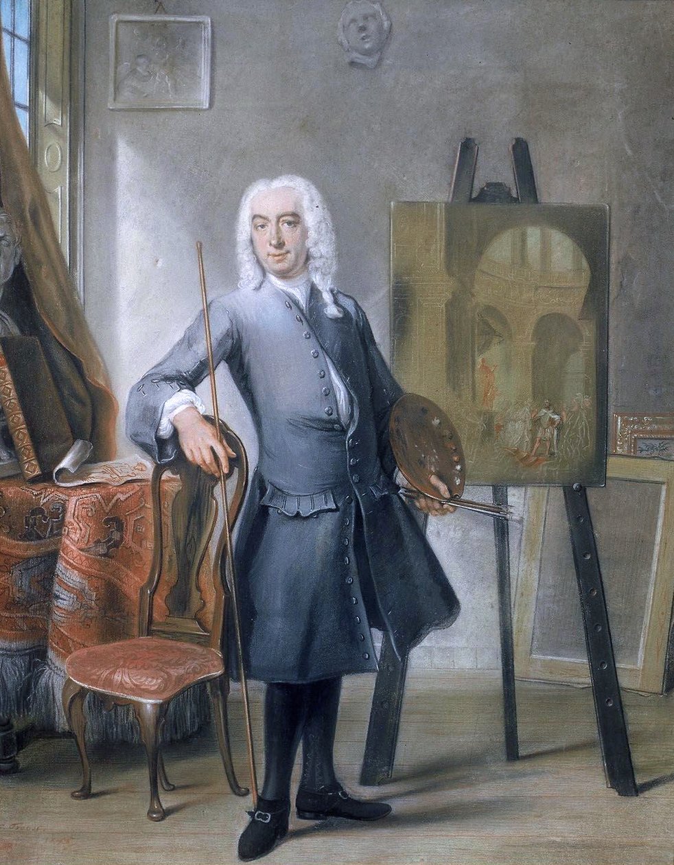 Zelfportret door Cornelis Troost