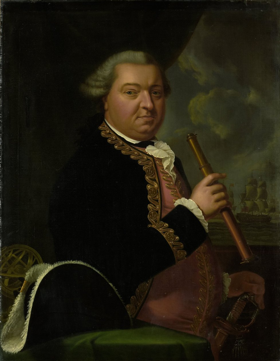 Portret van Willem Crul (1721-1781) door Cornelis van Cuylenburgh