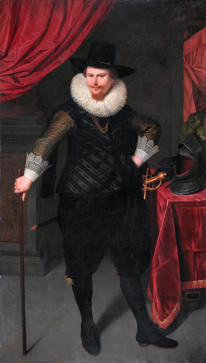 Portret van Laurens Reael (1583-1637) door Cornelis van der Voort