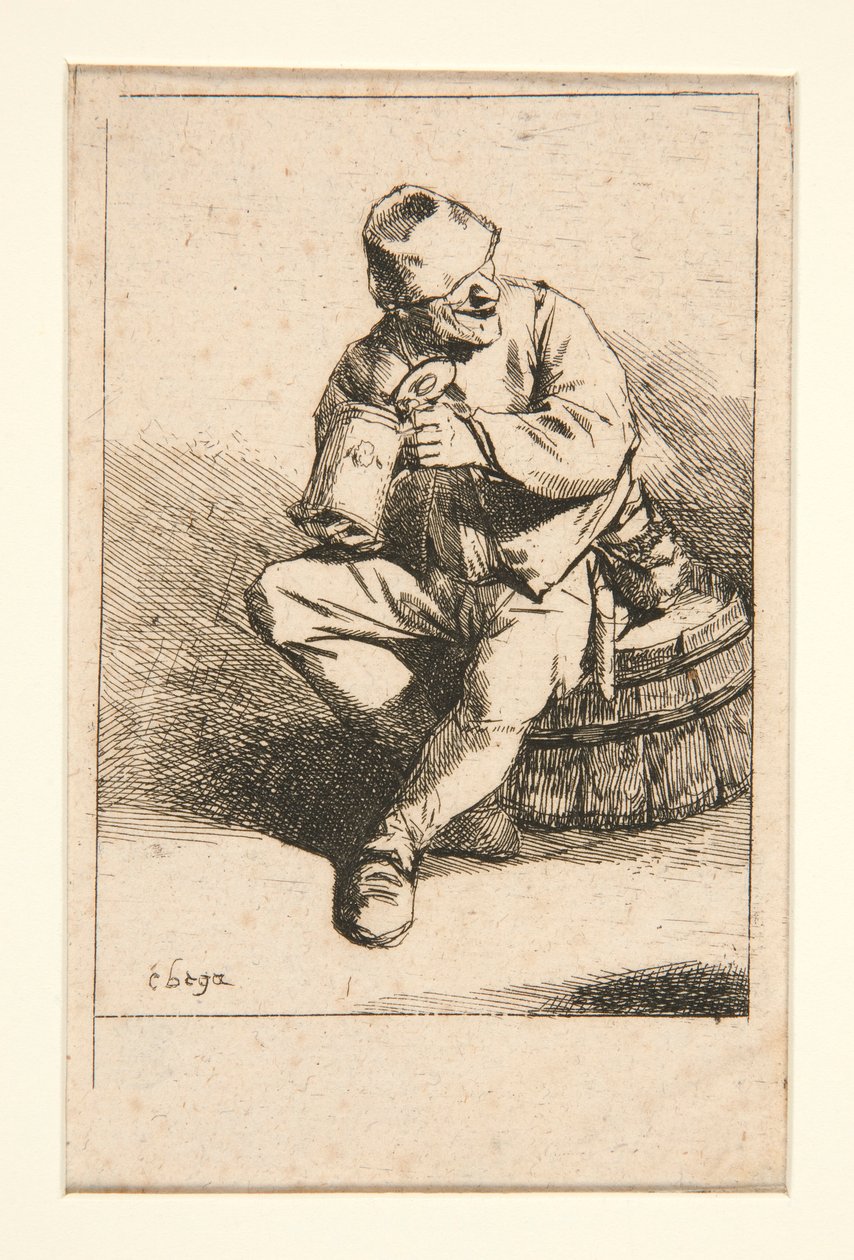 De drinker door Cornelis Pietersz Bega