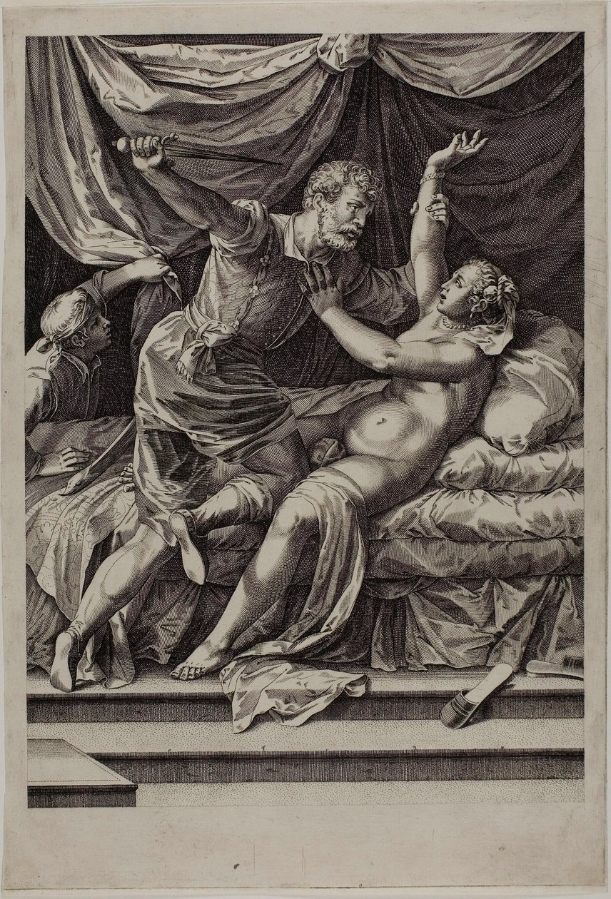 Tarquin en Lucretia door Cornelis Cort