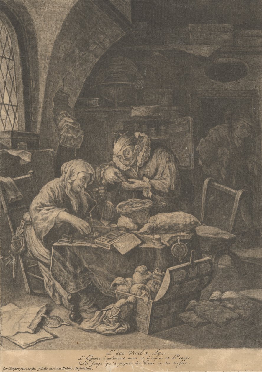De Volwassen Leeftijd door Cornelis Dusart