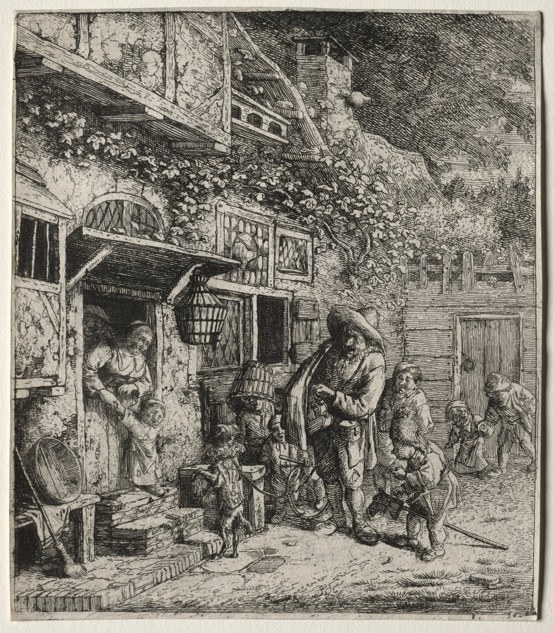 De dansende hond door Cornelis Dusart
