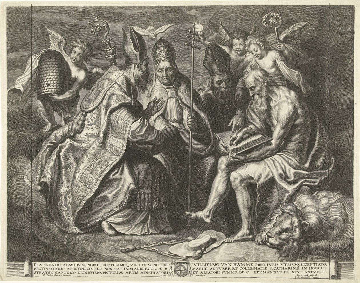 De vier kerkvaders door Cornelis Galle (I)