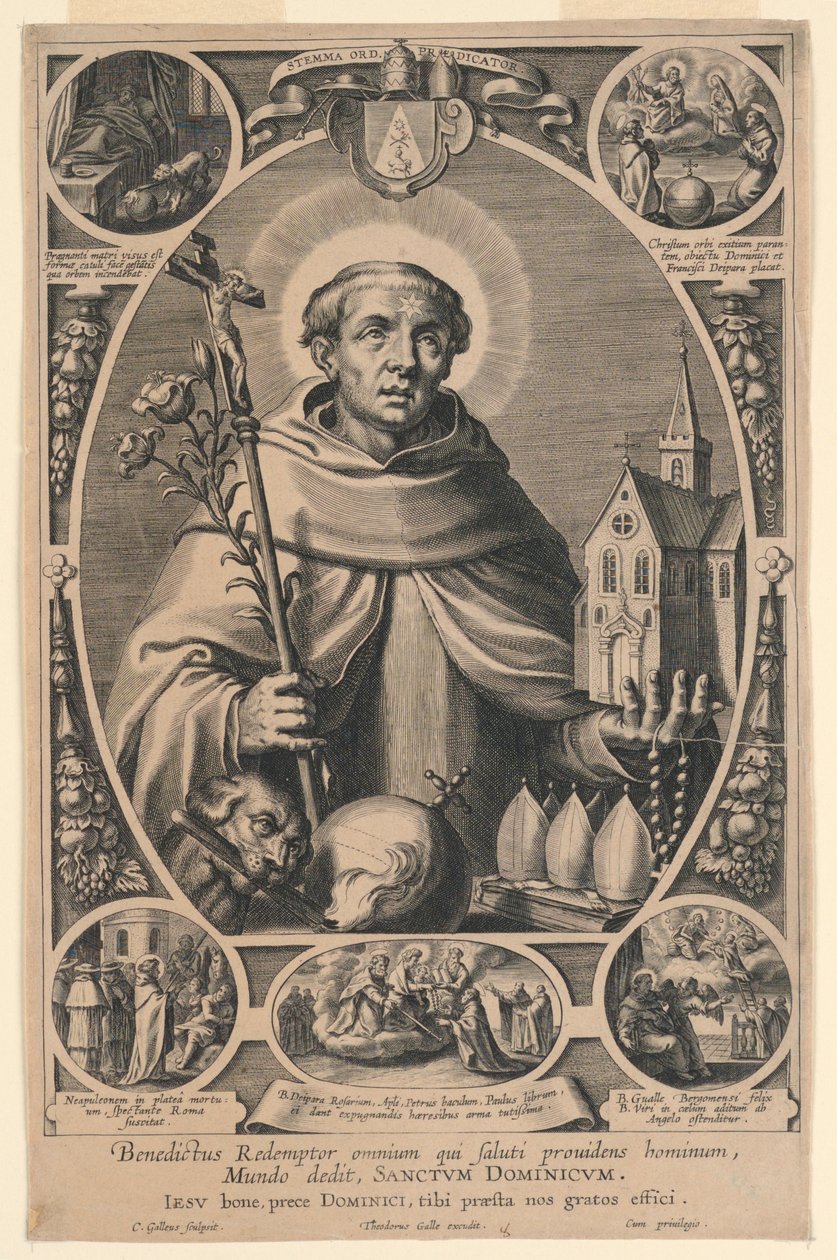Sint Dominicus door Cornelis Galle I
