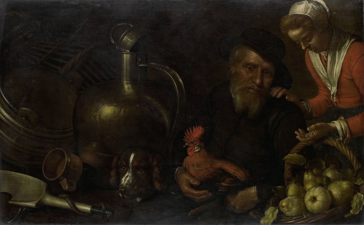De poeliersvrouw door Cornelis Jacobsz. Delff