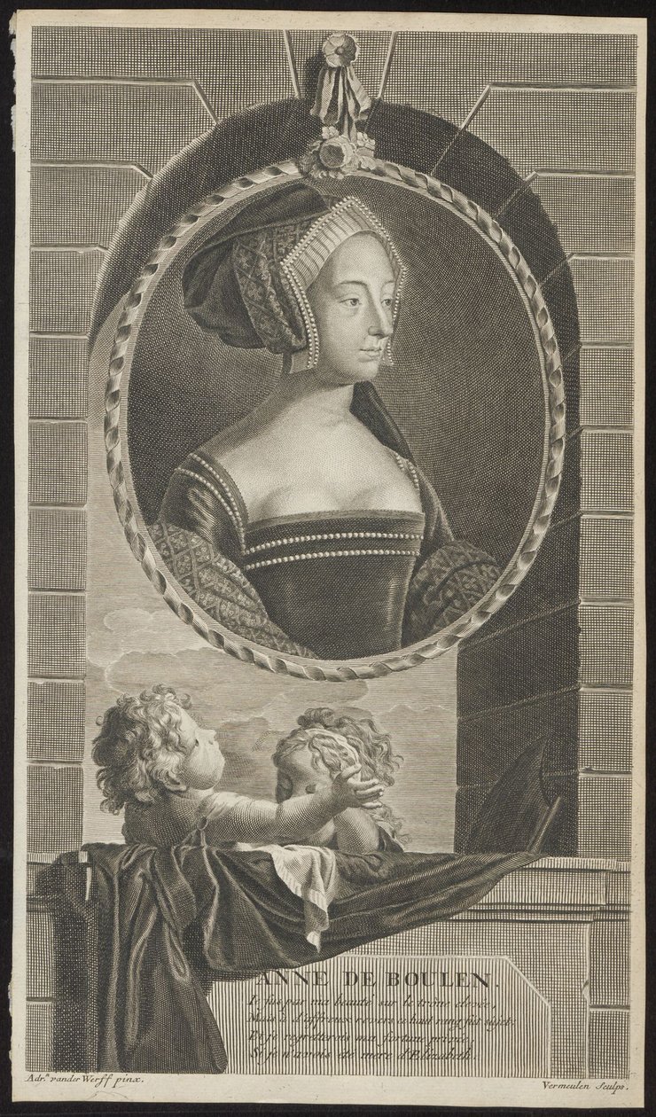 Anne Boleyn, 1697 door Cornelis Martinus Vermeulen