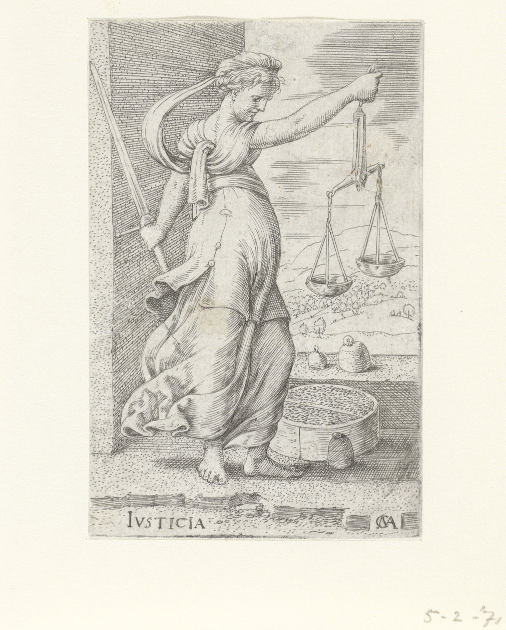 Justitia Gerechtigheid door Cornelis Massys