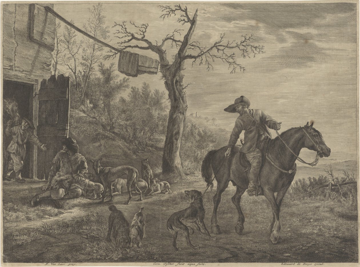 Jagers door Cornelis Visscher (II)