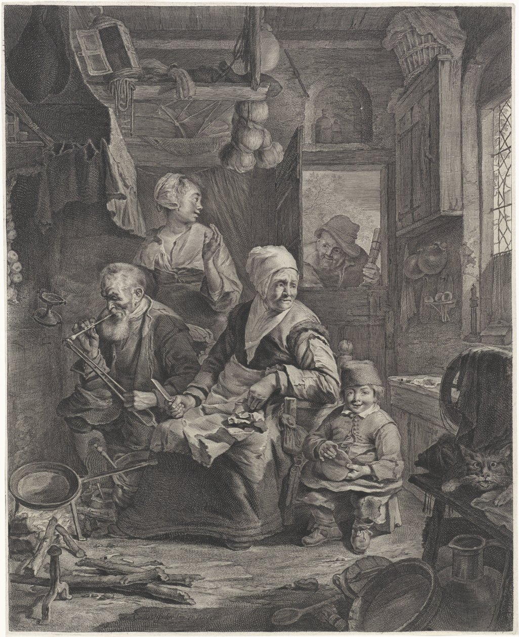 Pannenkoekenbakster door Cornelis Visscher (II)
