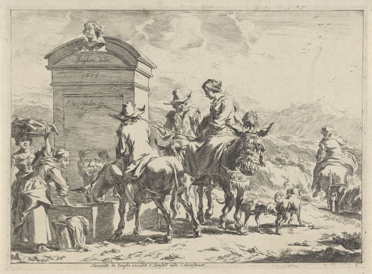 Rustplaats Landschappen door Cornelis Visscher (II)