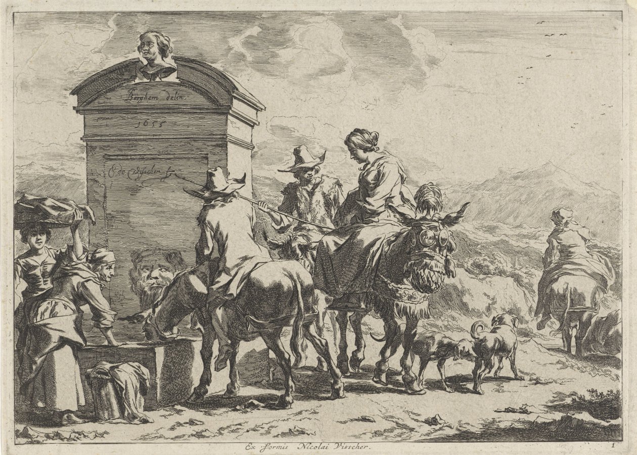 Rustplaats door Cornelis Visscher (II)
