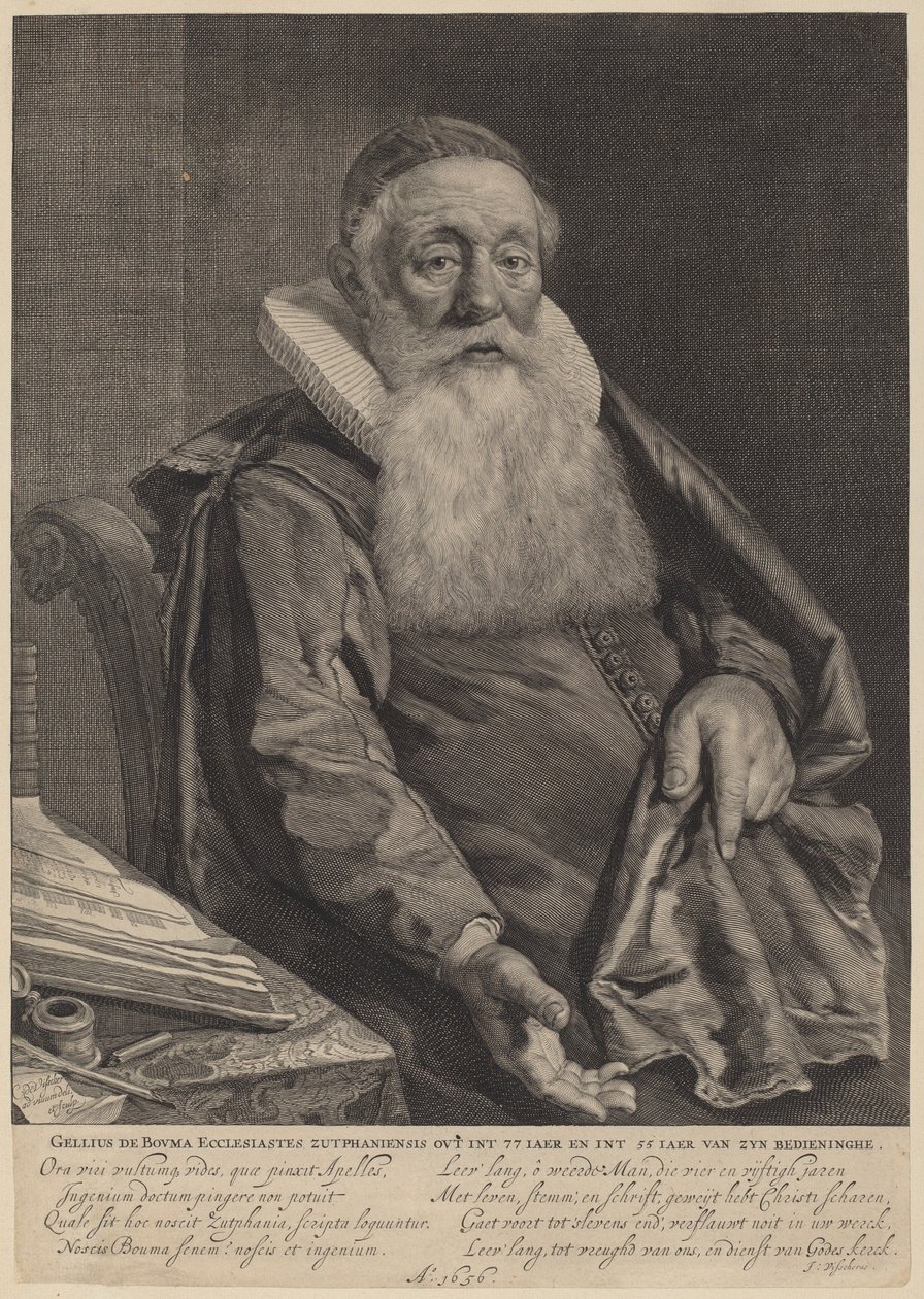 Gellius de Bouma door Cornelis Visscher