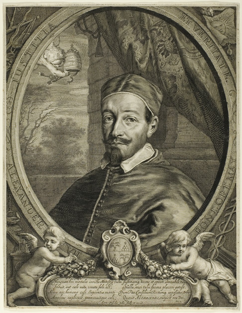 Paus Alexander de Zevende door Cornelis Visscher