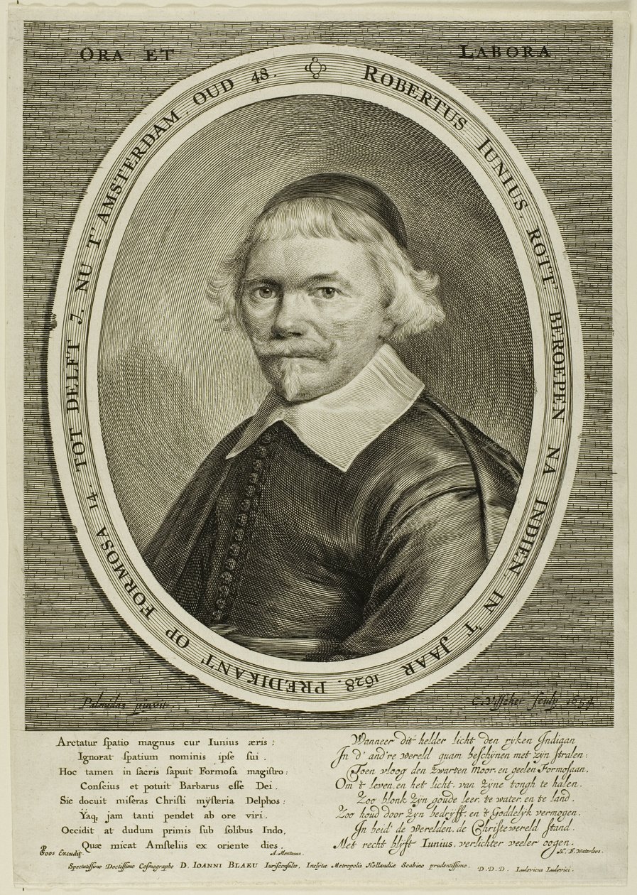 Robert Junius door Cornelis Visscher